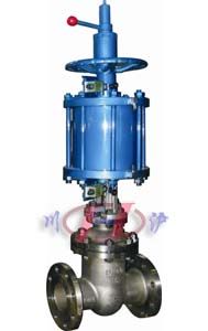 氣動(dòng)閘閥(配圓形活塞式汽缸)