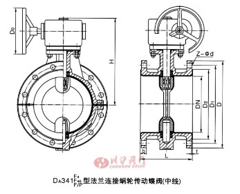 D71F橡膠密封對(duì)夾蝶閥