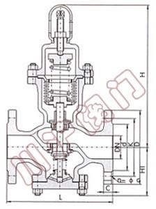 波紋管減壓閥 結(jié)構(gòu)圖