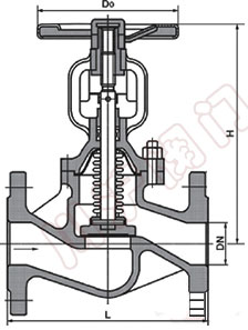 德標(biāo)波紋管截止閥,結(jié)構(gòu)圖